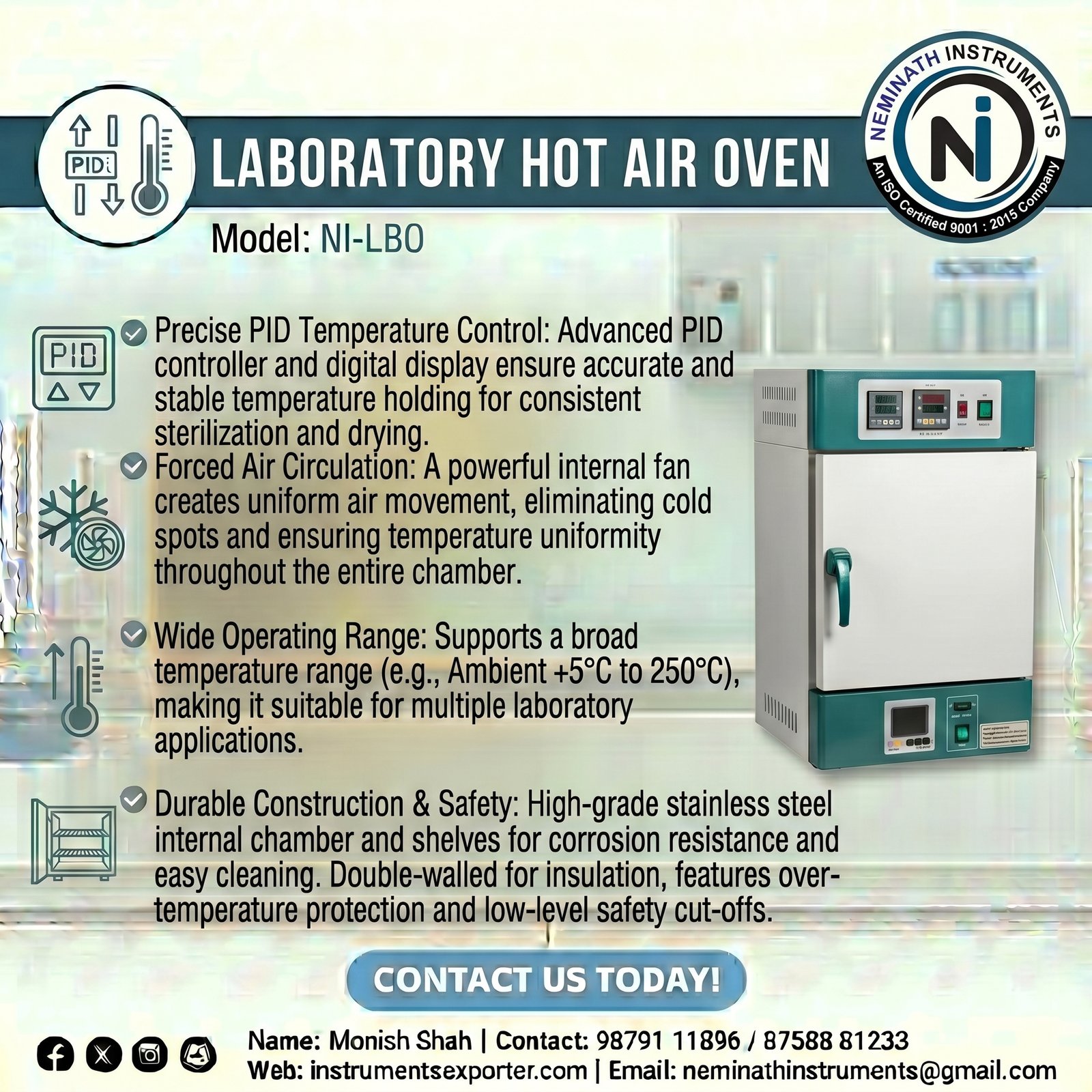 Laboratory Hot air oven