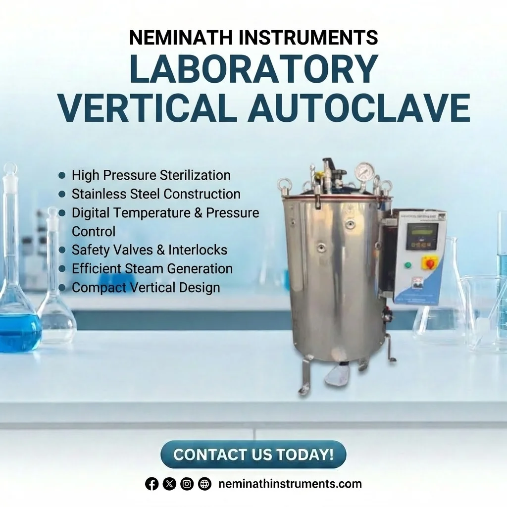 Laboratory Vertical autoclave