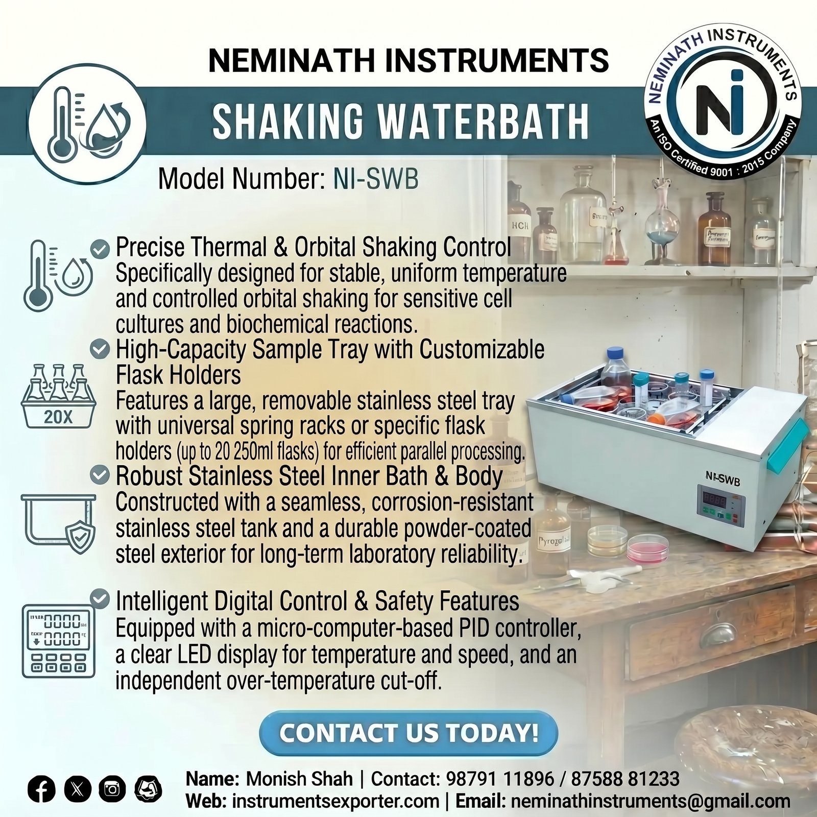 Shaking waterbath