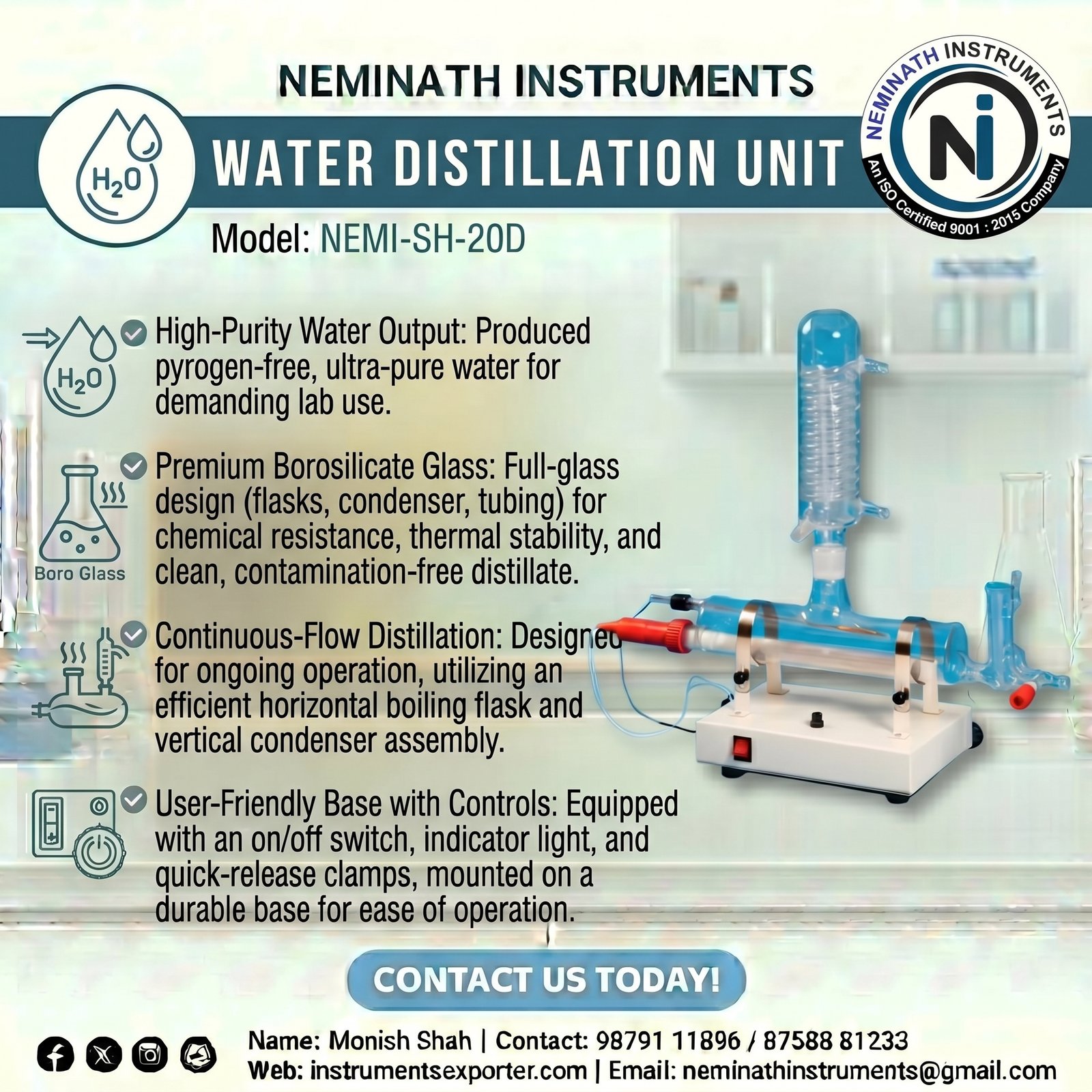Water Distillation unit